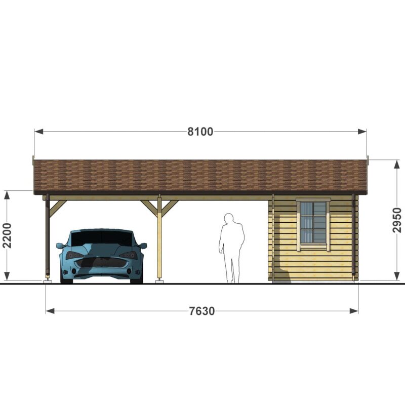 Double carport_5,5x6 + shed 2x6 f1-min