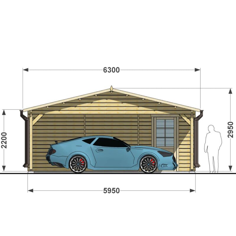 Double carport_5,5x6 + shed 2x6 f2-min