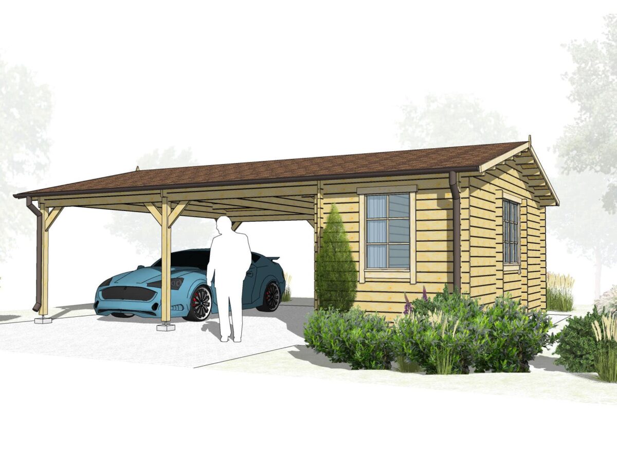 Double carport_5,5x6 + shed 2x6 k1-min