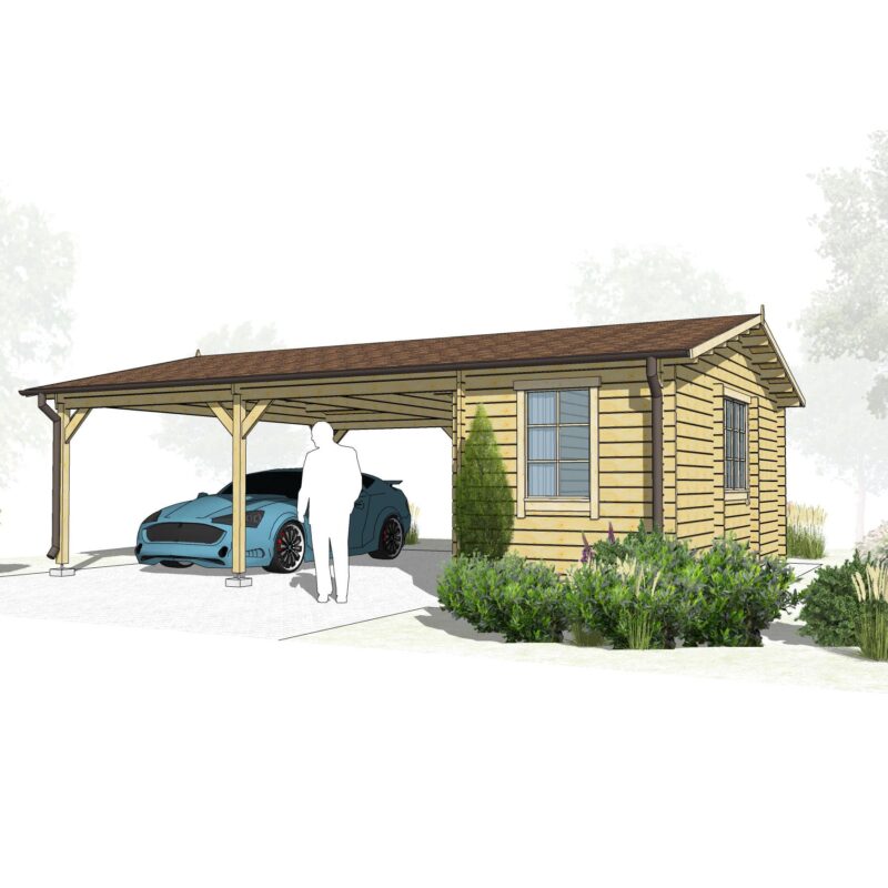 Double carport_5,5x6 + shed 2x6 k1-min