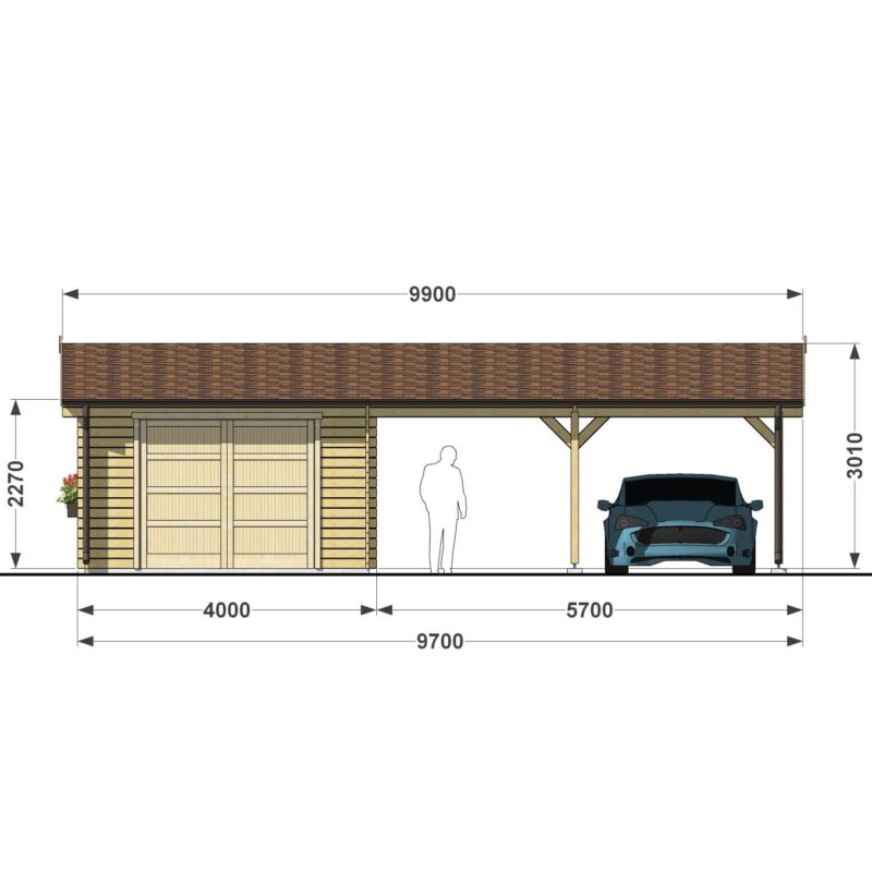 Garage 6x4 + Double car 6x6 f1-min