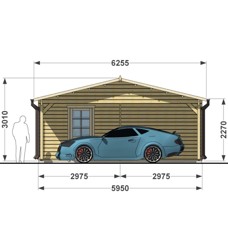 Garage 6x4 + Double car 6x6 f3-min