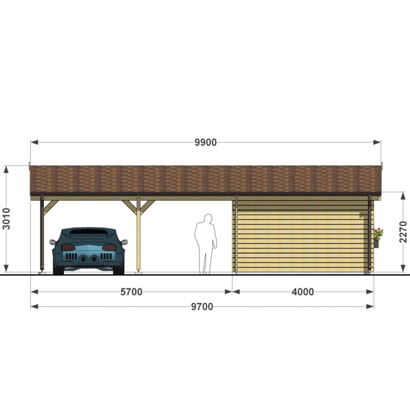 Garage 6x4 + Double car 6x6 f4-min