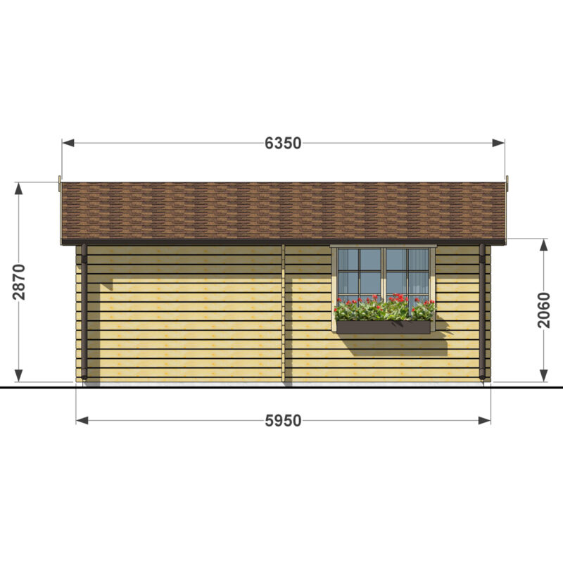 Garage 6х6 Single f3 (2)