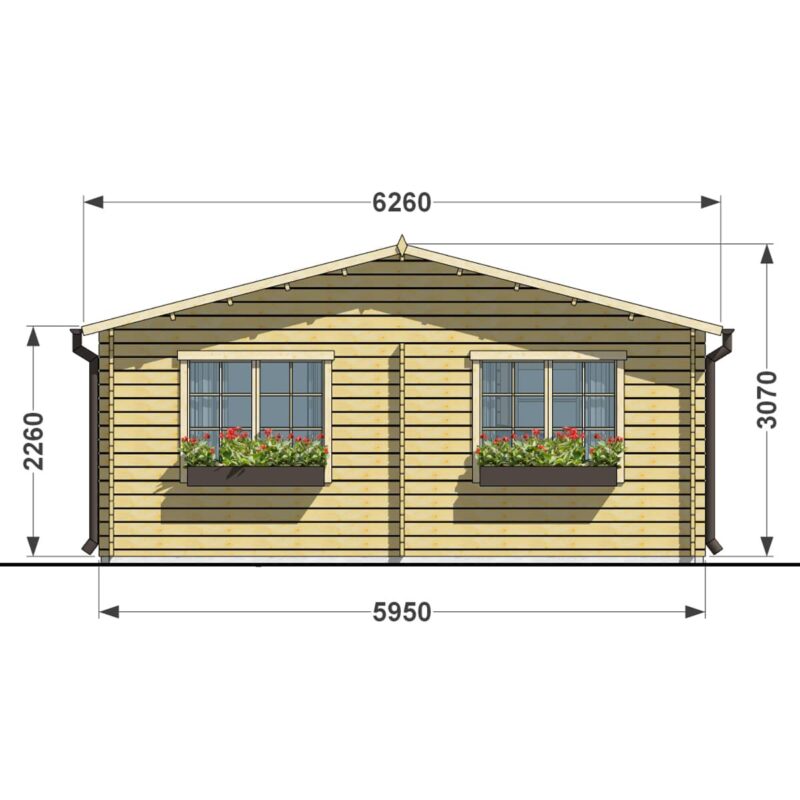 Garage 6x6 double + carport f2-min