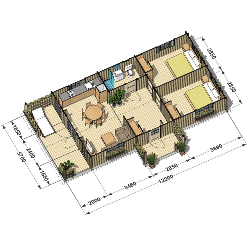 Donna 5,95х12,5-разрез