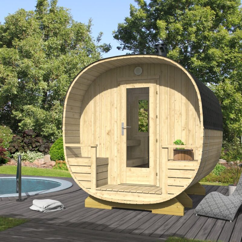 sauna ogrodowa gotowa
