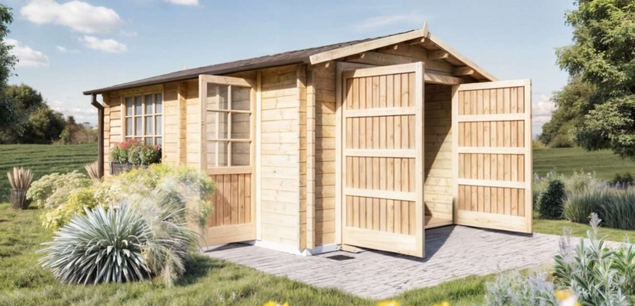 garaże drewniane z montażem