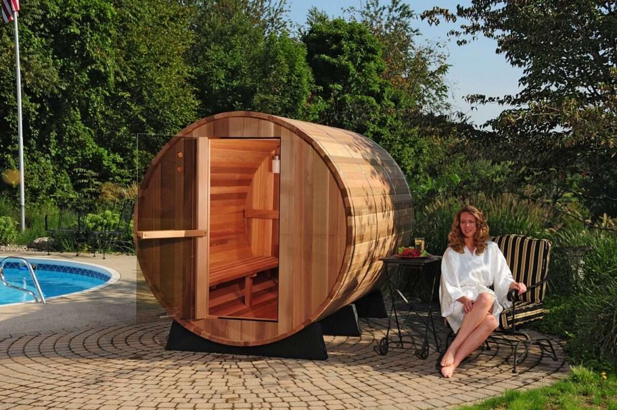sauna na podwórku