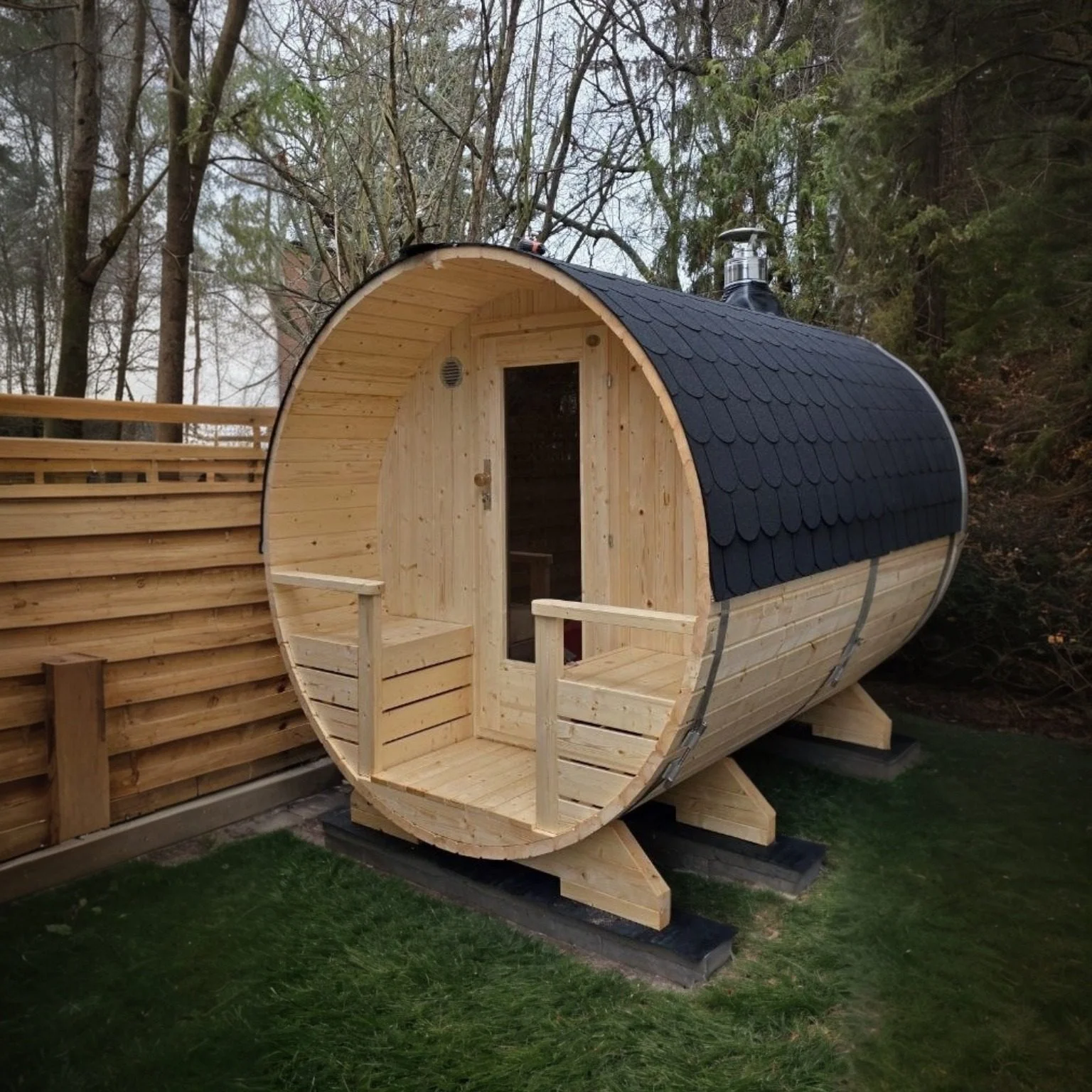 sauna ogrodowa